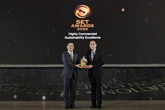CP Foods received a Highly Commended in Sustainability Award from SET Award 2022