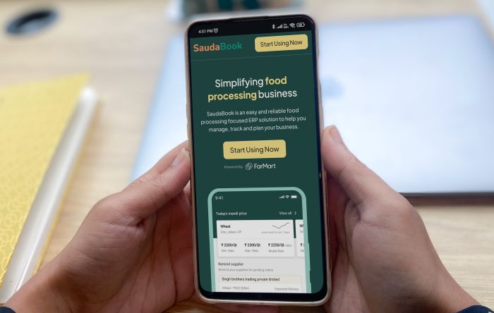 FarMart introduces Saudabook platform for food sector in India