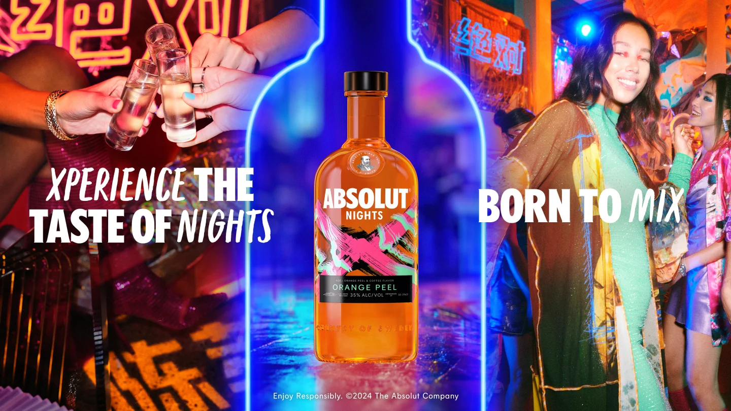 Absolut Nights Orange Peel new Asian-inspired shot drink
