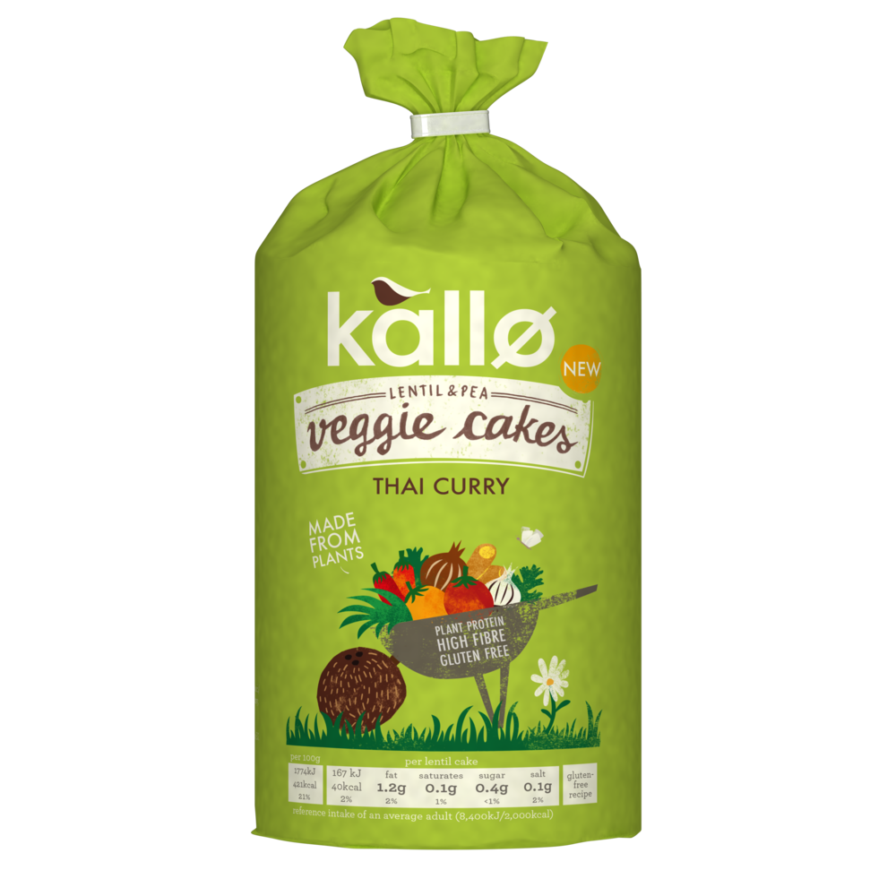 Kallø launches Thai curry veggie cakes