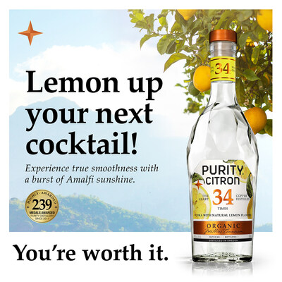 Purity Distillery launches Purity Citron organic vodka