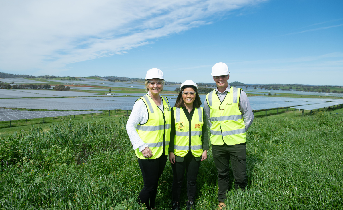 CCEP Australia to achieve 100% renewable electricity