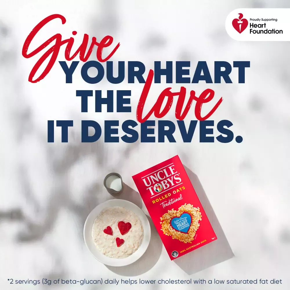 UNCLE TOBYS and Heart Foundation team up for Aussie heart health