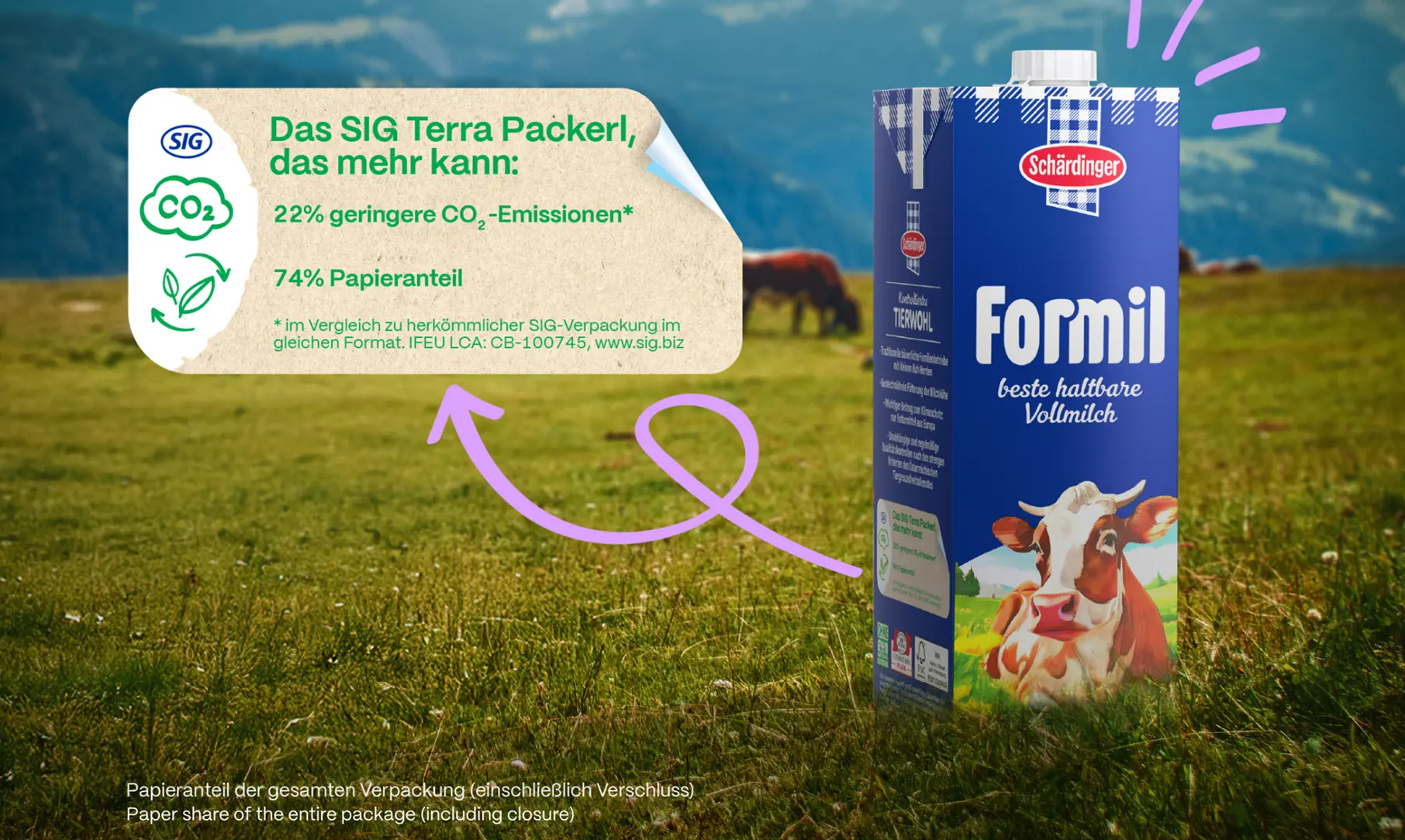Berglandmilch pioneers SIG’s alu-layer-free full barrier aseptic carton in Austria
