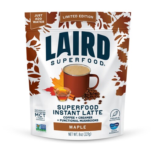 Laird Superfood introduces Maple Instant Latte with functional mushrooms