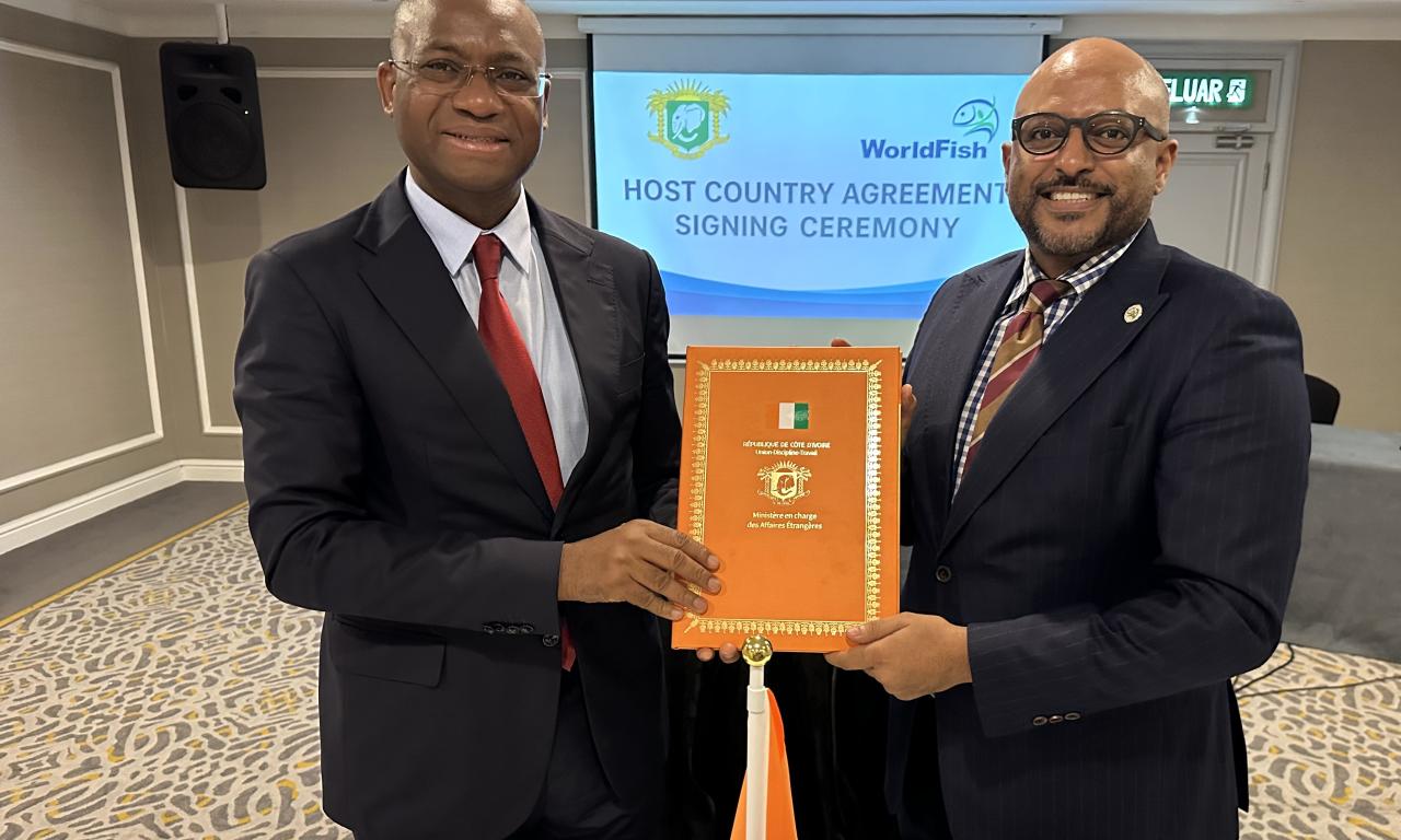 WorldFish and Côte d’Ivoire formalise Host Country Agreement to establish regional innovation hub 