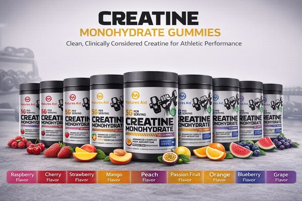 Natures Aid Launches NSF-Certified Creatine Gummy